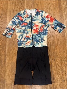 Zoot Sports Mens Ultra Triathlon P1 Exos Racesuit - Vintage Hula XXL